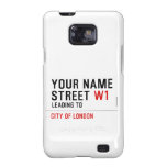 Your Name Street  Samsung Galaxy S2 Cases