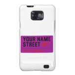Your Name Street  Samsung Galaxy S2 Cases