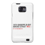 18th Giuseppe B-Day OXFORD STREET  Samsung Galaxy S2 Cases