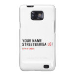 Your Name StreetBariga  Samsung Galaxy S2 Cases