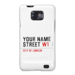 Your Name Street  Samsung Galaxy S2 Cases