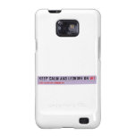 Keep Calm And Leondre On  Samsung Galaxy S2 Cases
