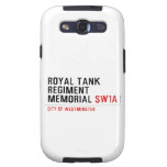 royal tank regiment memorial  Samsung Galaxy S3 Cases