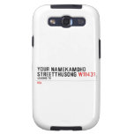 Your NameKAMOHO StreetTHUSONG  Samsung Galaxy S3 Cases