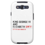 king george vi and elizabeth  Samsung Galaxy S3 Cases