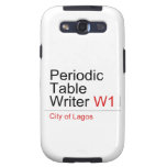Periodic Table Writer  Samsung Galaxy S3 Cases