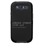 LONDON STREET SIGN  Samsung Galaxy S3 Cases