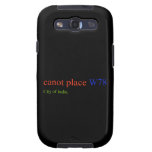 canot place  Samsung Galaxy S3 Cases