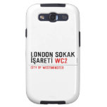 LONDON SOKAK İŞARETİ  Samsung Galaxy S3 Cases