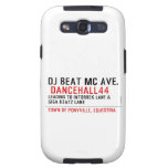Dj Beat MC Ave.   Samsung Galaxy S3 Cases