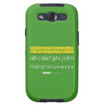 ABCDEFGHIJKLM
 NOPQSTUVWXYZ
 abcdefghijklm
 nopqrstuvwxyz  Samsung Galaxy S3 Cases