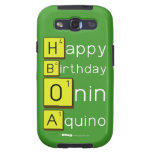 Happy
 Birthday
 Onin
 Aquino  Samsung Galaxy S3 Cases