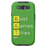 Best
 Games
 Titles  Samsung Galaxy S3 Cases