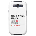 Your Name WAKX LOU  Samsung Galaxy S3 Cases