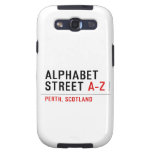 Alphabet  Street  Samsung Galaxy S3 Cases