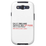 CALLE EMILIANO  ZAPATA 204  Samsung Galaxy S3 Cases