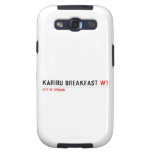 karibu breakfast  Samsung Galaxy S3 Cases