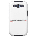 7800 Credit cards street  Samsung Galaxy S3 Cases