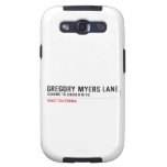 Gregory Myers Lane  Samsung Galaxy S3 Cases
