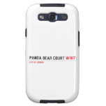 PANDA BEAR COURT  Samsung Galaxy S3 Cases