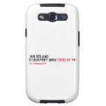 Jan Boland Stockport MDU  Samsung Galaxy S3 Cases