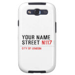 Your Name Street  Samsung Galaxy S3 Cases