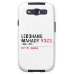 LEBOHANG MAHADY  Samsung Galaxy S3 Cases