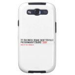 19 dulwich road scottsville  pietermaritzburg  Samsung Galaxy S3 Cases