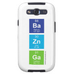 Ba
 Zn
 Ga  Samsung Galaxy S3 Cases