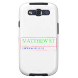 Matthew st  Samsung Galaxy S3 Cases