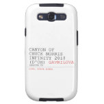 Canyon of chuck norris INFinity 2018 (D'oh)  Samsung Galaxy S3 Cases