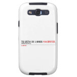 tu LISTA DE libros  Samsung Galaxy S3 Cases