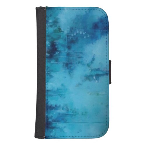 Samsung Galaxy S4_Aqua Wallet Cover iphone