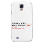 Donna M Jones Ash~Crescent   Samsung Galaxy S4 Cases