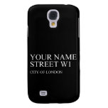 Your Name Street  Samsung Galaxy S4 Cases