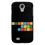 Periodic Table Writer  Samsung Galaxy S4 Cases