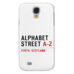 Alphabet  Street  Samsung Galaxy S4 Cases