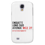 enquete  lons sud  avenue  Samsung Galaxy S4 Cases