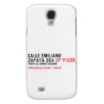 CALLE EMILIANO  ZAPATA 204  Samsung Galaxy S4 Cases
