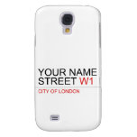 Your Name Street  Samsung Galaxy S4 Cases