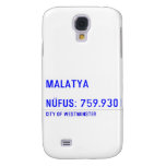 MALATYA  NÜFUS: 759.930  Samsung Galaxy S4 Cases