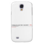 tyrique sanchez gilbert   Samsung Galaxy S4 Cases