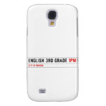 English 3rd grade  Samsung Galaxy S4 Cases