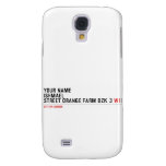 Your Name ishmael Street orange farm dzk 3  Samsung Galaxy S4 Cases