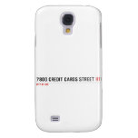 7800 Credit cards street  Samsung Galaxy S4 Cases