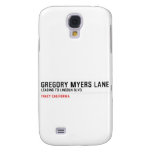 Gregory Myers Lane  Samsung Galaxy S4 Cases