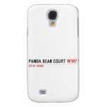 PANDA BEAR COURT  Samsung Galaxy S4 Cases