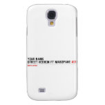 Your Name Street HEBRON ft MABOPANE  Samsung Galaxy S4 Cases