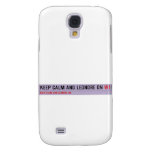 Keep Calm And Leondre On  Samsung Galaxy S4 Cases