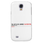 tu LISTA DE libros  Samsung Galaxy S4 Cases